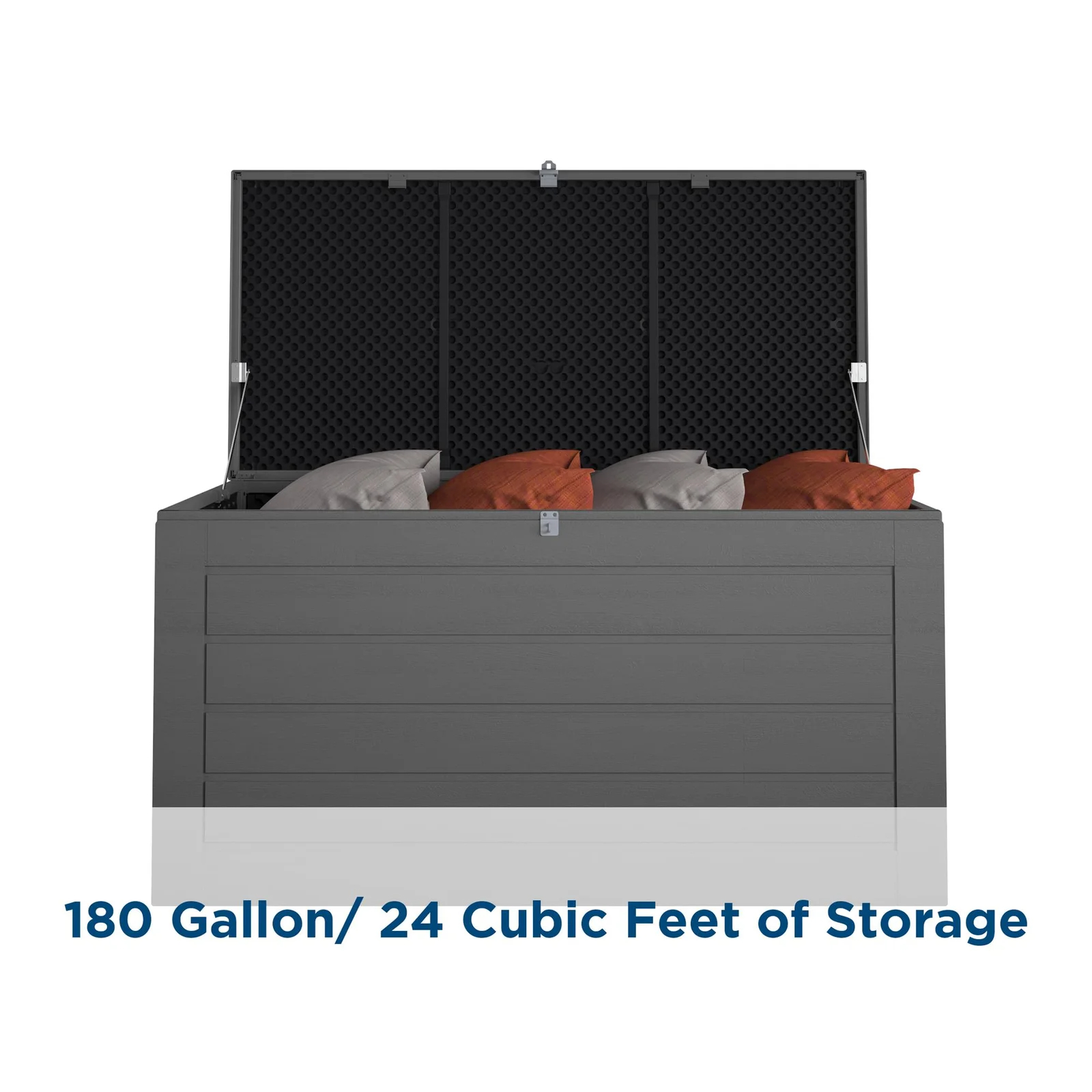 【Storage Shed】180 Gallon Water Resistant Plastic Lockable Deck Box