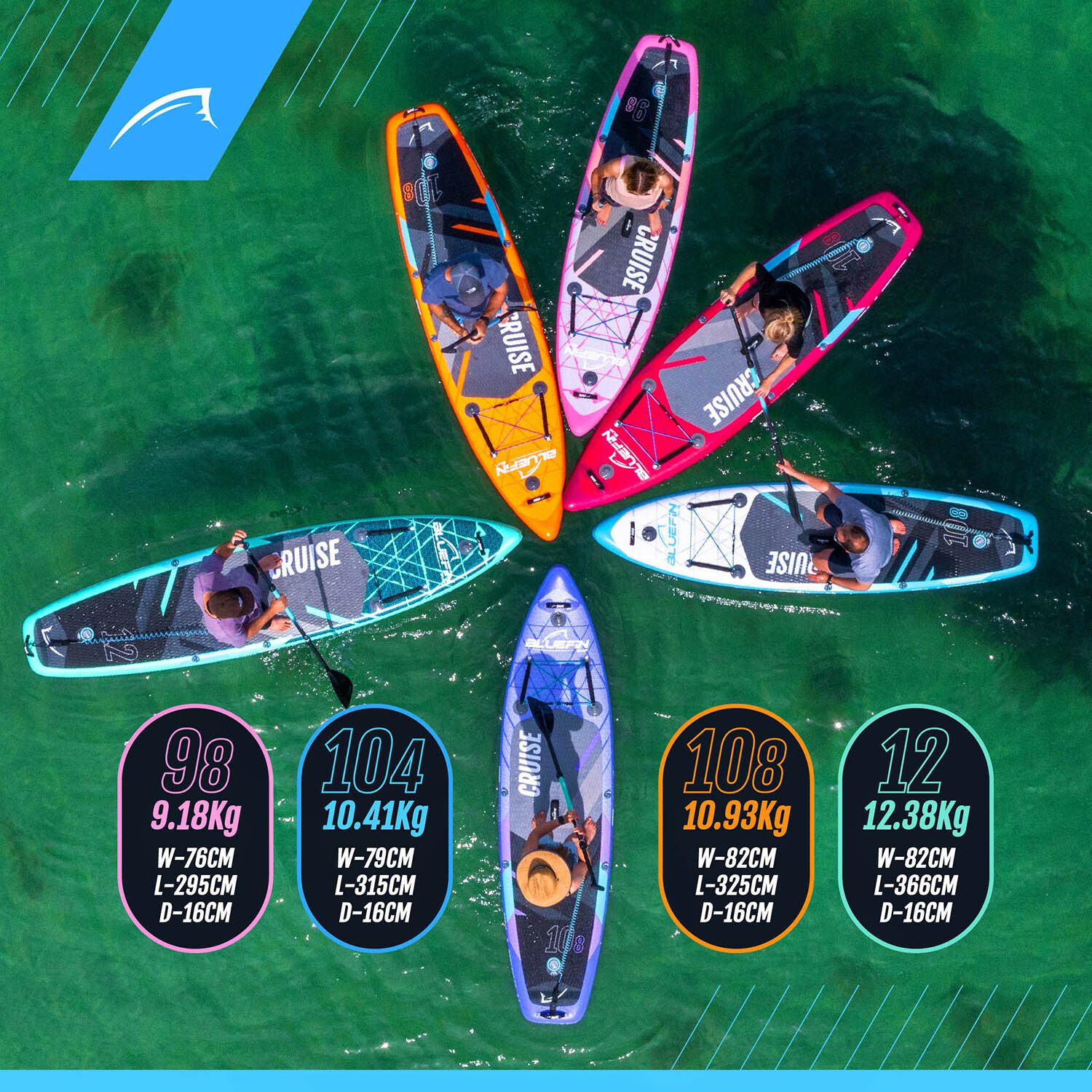 Bluefin Cruise inflatable stand-up paddleboard