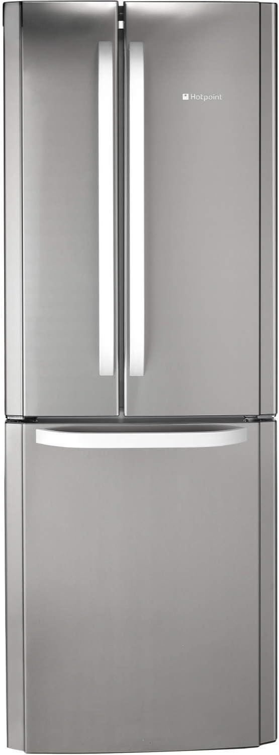 HOTPOINT FFU3DX 450 Litre Freestanding Fridge Freezer 6040 Split Frost Free 70cm Wide - Stainless Steel [Energy Class A+]