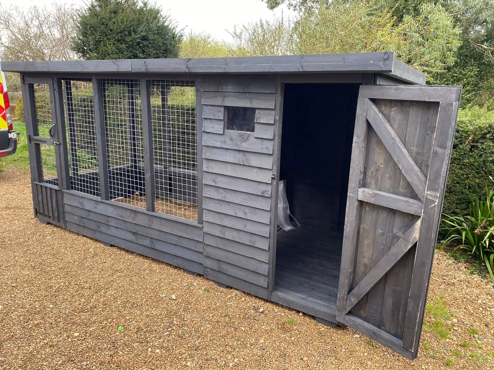 Dog Kennel And Run 12x5x5�?”high