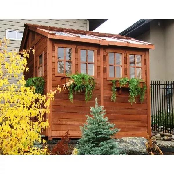 OUTDOOR STORAGE SHED, 7X7 FEET, RESIN WEATHER RESISTANT OUTDOOR GARDEN STORAGE SHED FOR BACKYARD, GARDEN, TOOL STORAGE, LAWN, GARAGE ORGANIZER, SANDSTONE