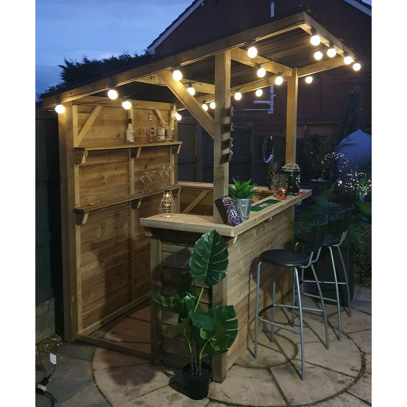 Garden Bar - Outdoor Home Wooden Bar Kit