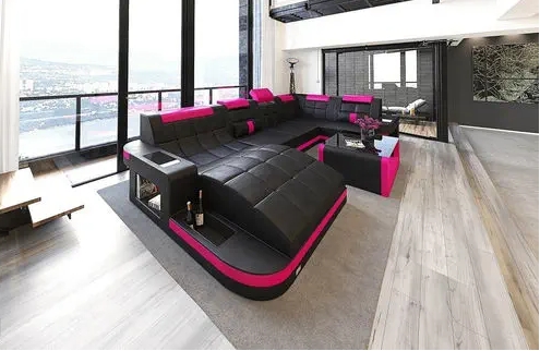 Corner power sofa JACKSONVILLE U