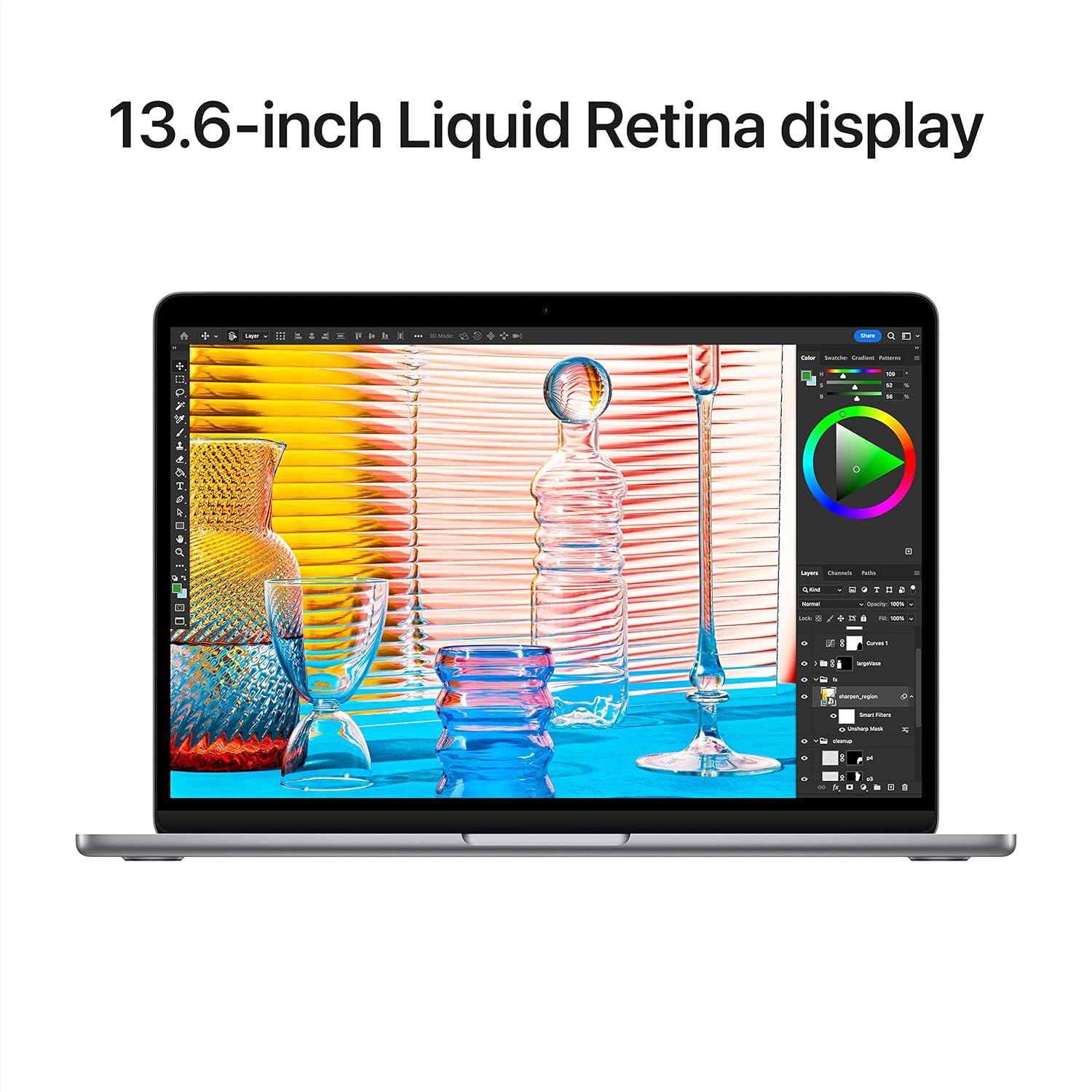 Apple 2022 MacBook Air laptop with M2 chip: 13.6-inch Liquid Retina display, 8GB RAM, backlit keyboard, 1080p FaceTime HD camera. Works with iPhone and iPad; Starlight