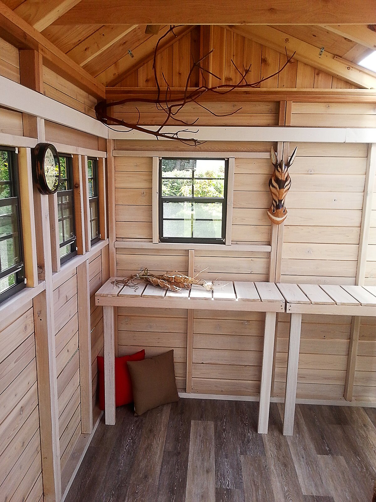 【Storage Shed】8x8 ft Cedar Wood Sunshed Garden Shed