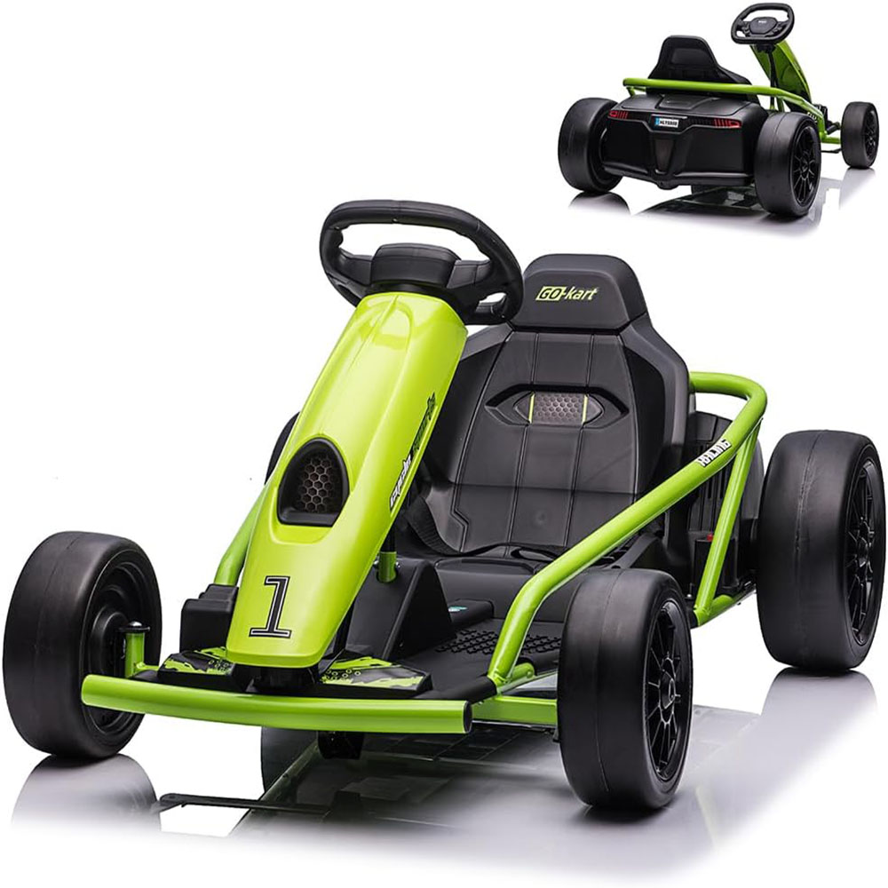 Kids Go Kart, 24V 9Ah Battery, Two 300W Motors, 8MPH Fast Drifting Hovering Car