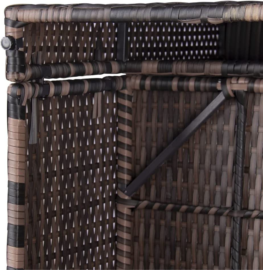 Garden Furniture Set 5PC Rattan Modular Corner Sofa Set Garden Corner Sofa Coffee Table